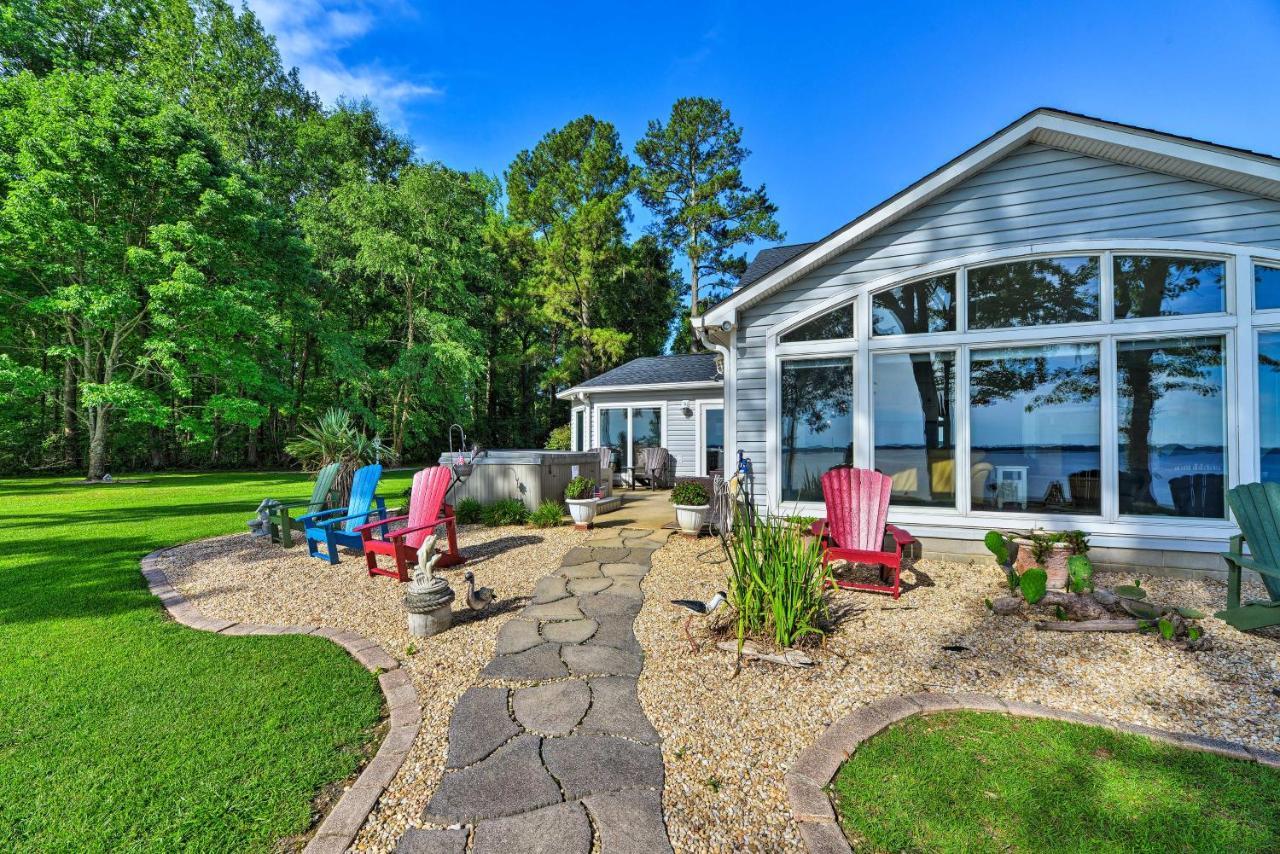Bayfront Blounts Creek Home Private Beach And Dock! Whichard Beach Екстер'єр фото