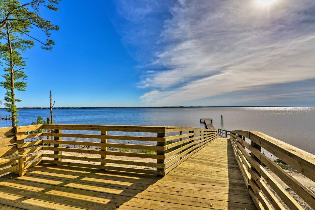 Bayfront Blounts Creek Home Private Beach And Dock! Whichard Beach Екстер'єр фото