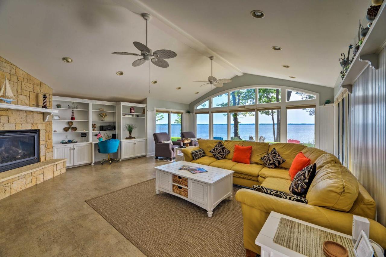 Bayfront Blounts Creek Home Private Beach And Dock! Whichard Beach Екстер'єр фото
